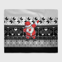 Плед флисовый Свитер Santa DAB, цвет: 3D-велсофт