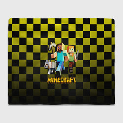 Плед флисовый Minecraft S, цвет: 3D-велсофт