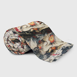 Плед флисовый Самурай, цвет: 3D-велсофт — фото 2