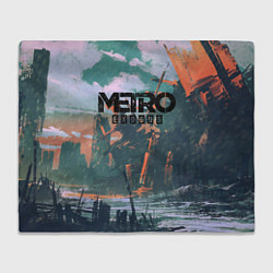 Плед флисовый Metro Exodus, цвет: 3D-велсофт