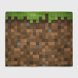 Плед флисовый Minecraft камуфляж, цвет: 3D-велсофт