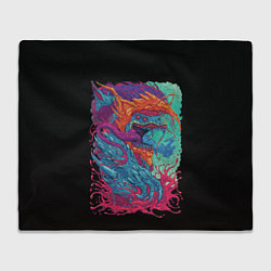 Плед флисовый Hyper beast art, цвет: 3D-велсофт