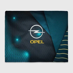 Плед флисовый OPEL ОПЕЛЬ, цвет: 3D-велсофт