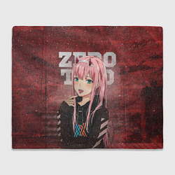 Плед флисовый Zero Two, цвет: 3D-велсофт