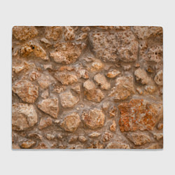 Плед флисовый Камни, цвет: 3D-велсофт
