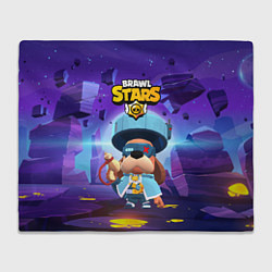 Плед флисовый Генерал Гавс brawl stars, цвет: 3D-велсофт