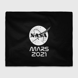 Плед флисовый NASA Perseverance, цвет: 3D-велсофт