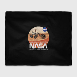 Плед флисовый NASA - Perseverance, цвет: 3D-велсофт