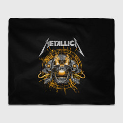 Плед флисовый Metallica, цвет: 3D-велсофт