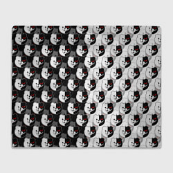 Плед флисовый MONOKUMA МОНОКУМА PATTERN, цвет: 3D-велсофт