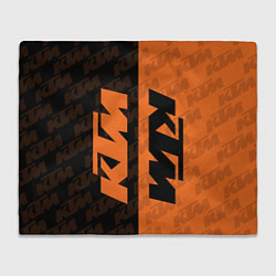 Плед флисовый KTM КТМ Z, цвет: 3D-велсофт