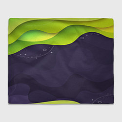 Плед флисовый Спорт волна, цвет: 3D-велсофт