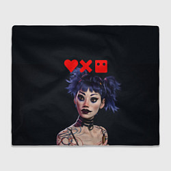 Плед флисовый Love, Death and Robots Lora Z, цвет: 3D-велсофт