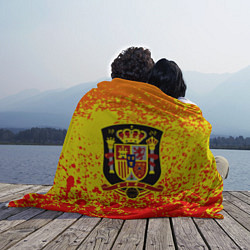 Плед флисовый Сборная Испании, цвет: 3D-велсофт — фото 2