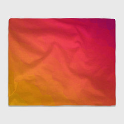 Плед флисовый Градиент заря, цвет: 3D-велсофт