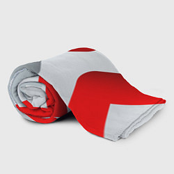 Плед флисовый 3D SPORT STYLE RED WHITE, цвет: 3D-велсофт — фото 2