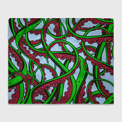 Плед флисовый Кракен Kraken, цвет: 3D-велсофт