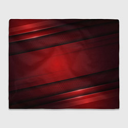 Плед 3D red Абстрактные линии
