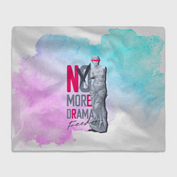 Плед флисовый No more Drama Статуя Свободы, цвет: 3D-велсофт