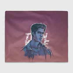 Плед флисовый Teen Wolf Scott McCall, цвет: 3D-велсофт