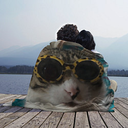 Плед флисовый Мем про кота, цвет: 3D-велсофт — фото 2