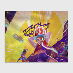 Плед флисовый Knockout City, цвет: 3D-велсофт