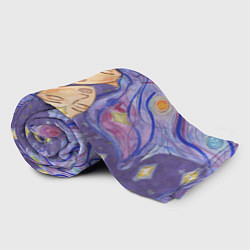Плед флисовый Галактика, цвет: 3D-велсофт — фото 2