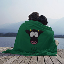 Плед флисовый Go Cows, цвет: 3D-велсофт — фото 2