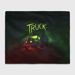 Плед флисовый Truck neon, цвет: 3D-велсофт