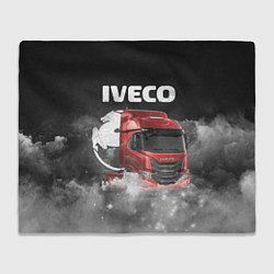 Плед флисовый Iveco truck, цвет: 3D-велсофт