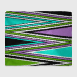 Плед флисовый Абстрактный асимметричный, цвет: 3D-велсофт
