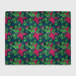 Плед флисовый Зомби, цвет: 3D-велсофт