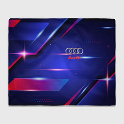 Плед флисовый Ауди Audi синива, цвет: 3D-велсофт