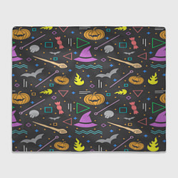 Плед флисовый Уютный Halloween, цвет: 3D-велсофт