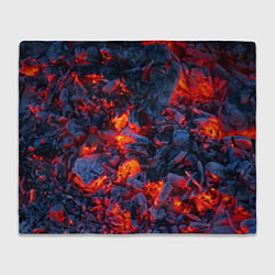 Плед флисовый Магия углей, цвет: 3D-велсофт