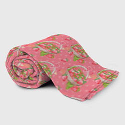 Плед флисовый Корзина с клубникой, цвет: 3D-велсофт — фото 2