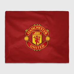 Плед флисовый Manchester United F C, цвет: 3D-велсофт