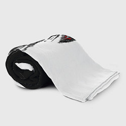 Плед флисовый Берсерк чёрной маска, цвет: 3D-велсофт — фото 2