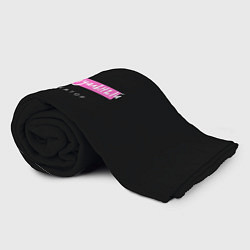 Плед флисовый Интеллектуальный провокатор розовый чёрный, цвет: 3D-велсофт — фото 2