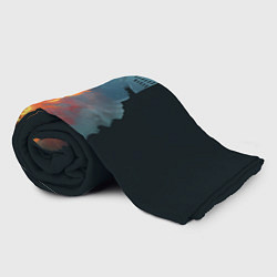 Плед флисовый Witcher 3 костер, цвет: 3D-велсофт — фото 2