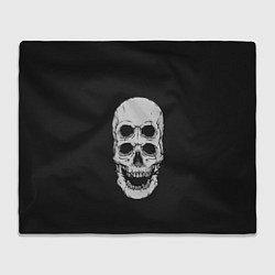 Плед флисовый Terrible Skull, цвет: 3D-велсофт