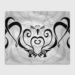 Плед флисовый WALHALLA TEAM DRAKEN TATTOO, цвет: 3D-велсофт