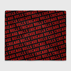 Плед флисовый Чикаго Буллз, Chicago Bulls, цвет: 3D-велсофт