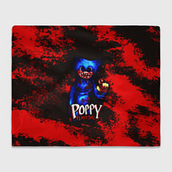 Плед флисовый Poppy Playtime: Bloodrage, цвет: 3D-велсофт