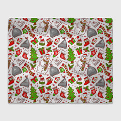 Плед флисовый Новый Год!, цвет: 3D-велсофт