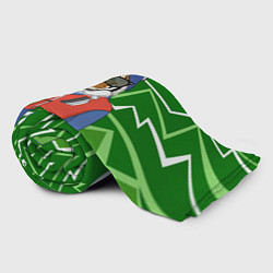 Плед флисовый Крутой Тигр фурри на стиле, цвет: 3D-велсофт — фото 2