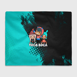 Плед флисовый Toca Boca Рита и Леон, цвет: 3D-велсофт