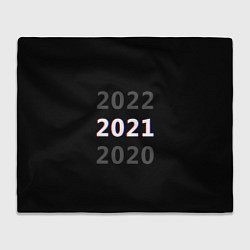 Плед флисовый 2020 2021 2022, цвет: 3D-велсофт