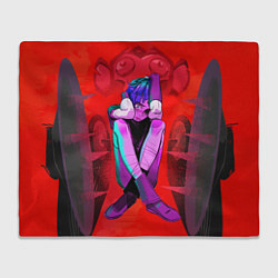 Плед флисовый Джинкс в ловушке, цвет: 3D-велсофт