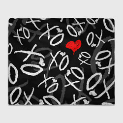 Плед флисовый The Weeknd - XO, цвет: 3D-велсофт